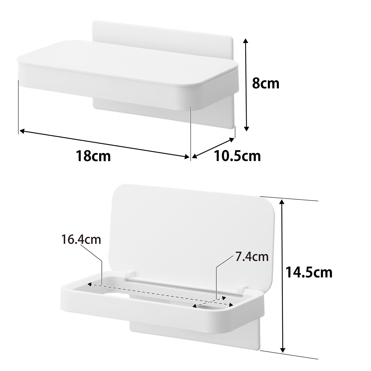 Tower Magnetic Plastic Bag Holder with Lid Size Spec