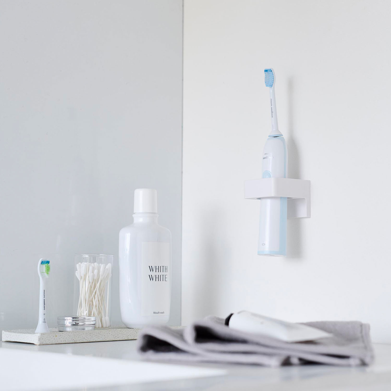 Tower Wall-Mounted Toiletries, Drywall Compatible