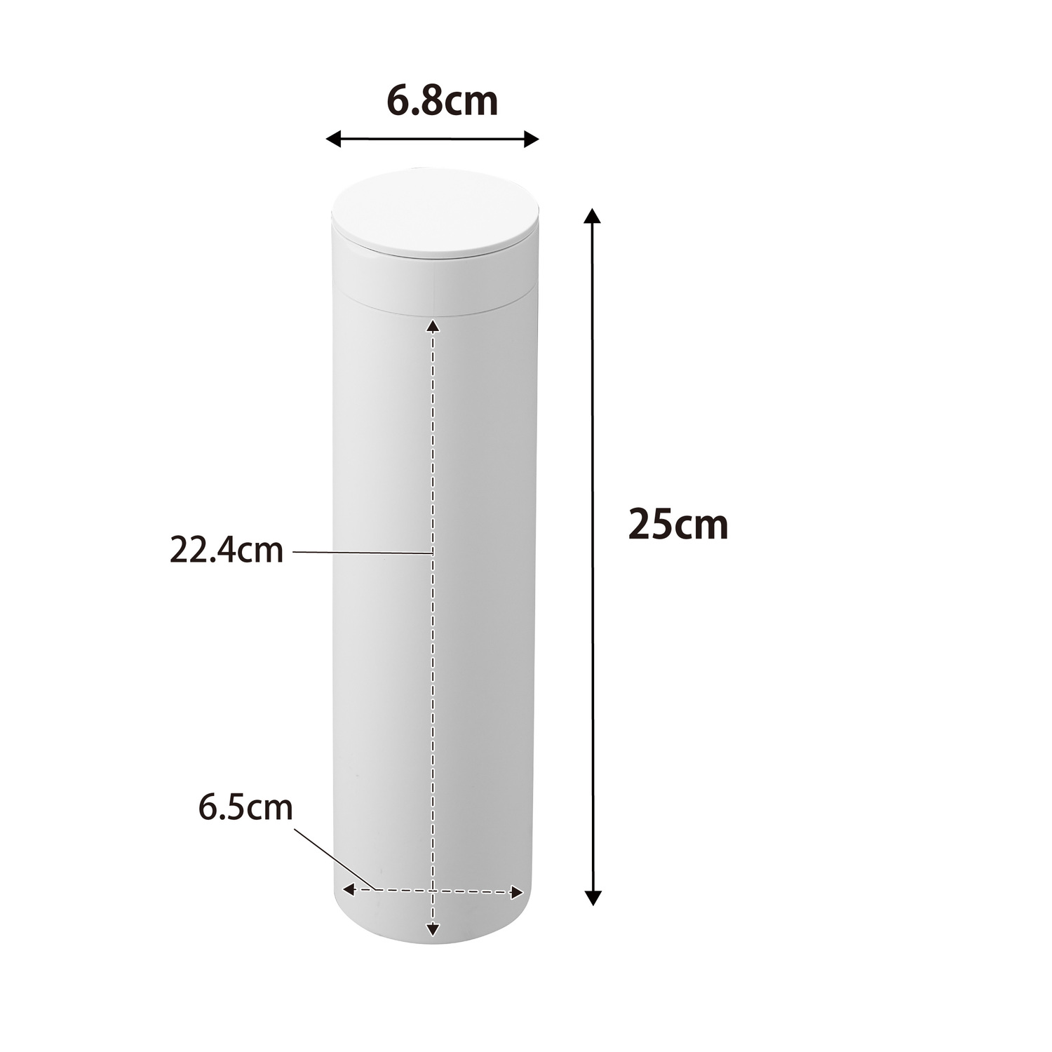Tower Cylindrical Tissue Case With Lid Size Spec