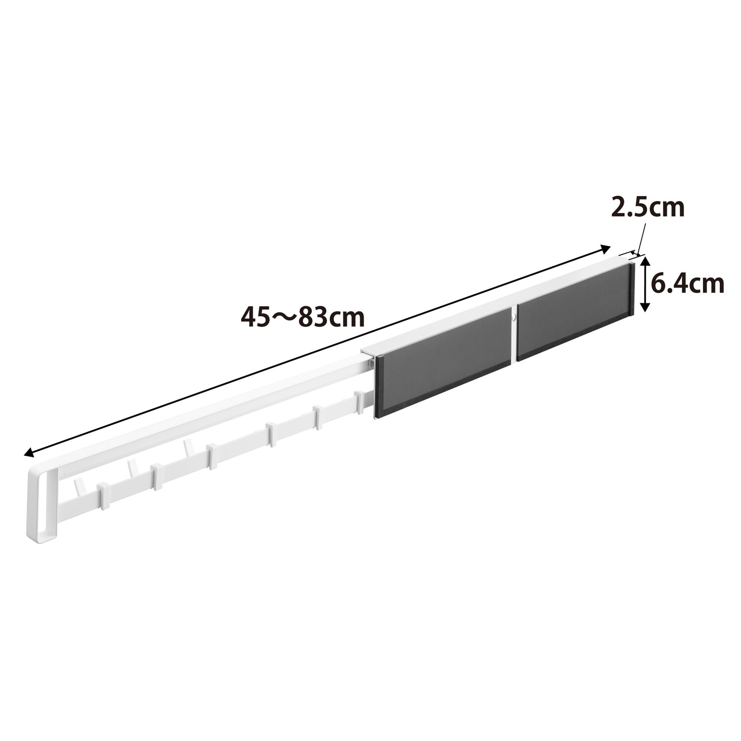 Tower Magnetic Retractable Hook Rack Size Spec