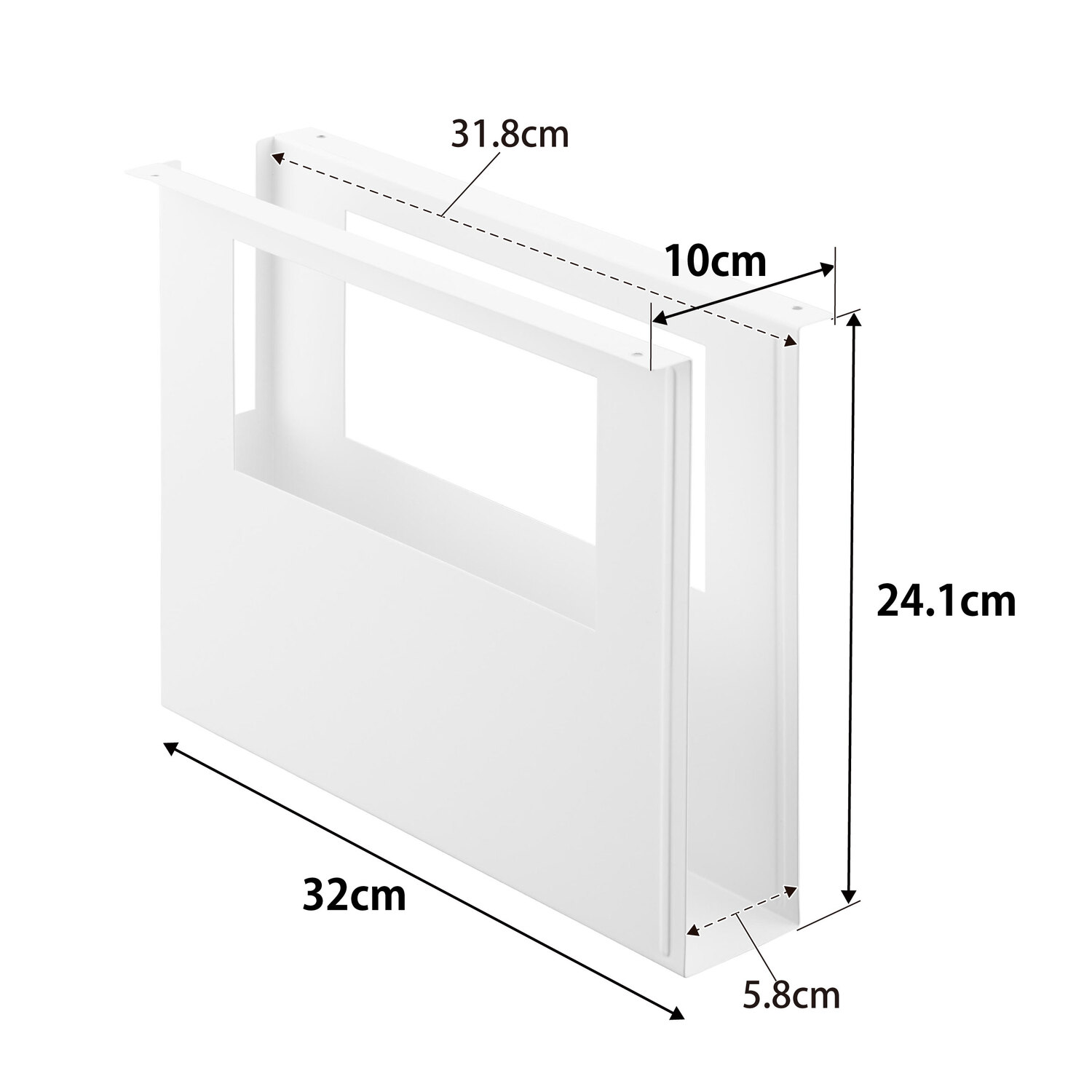 Tower Under-Desk Document Organiser [A4] Size Spec