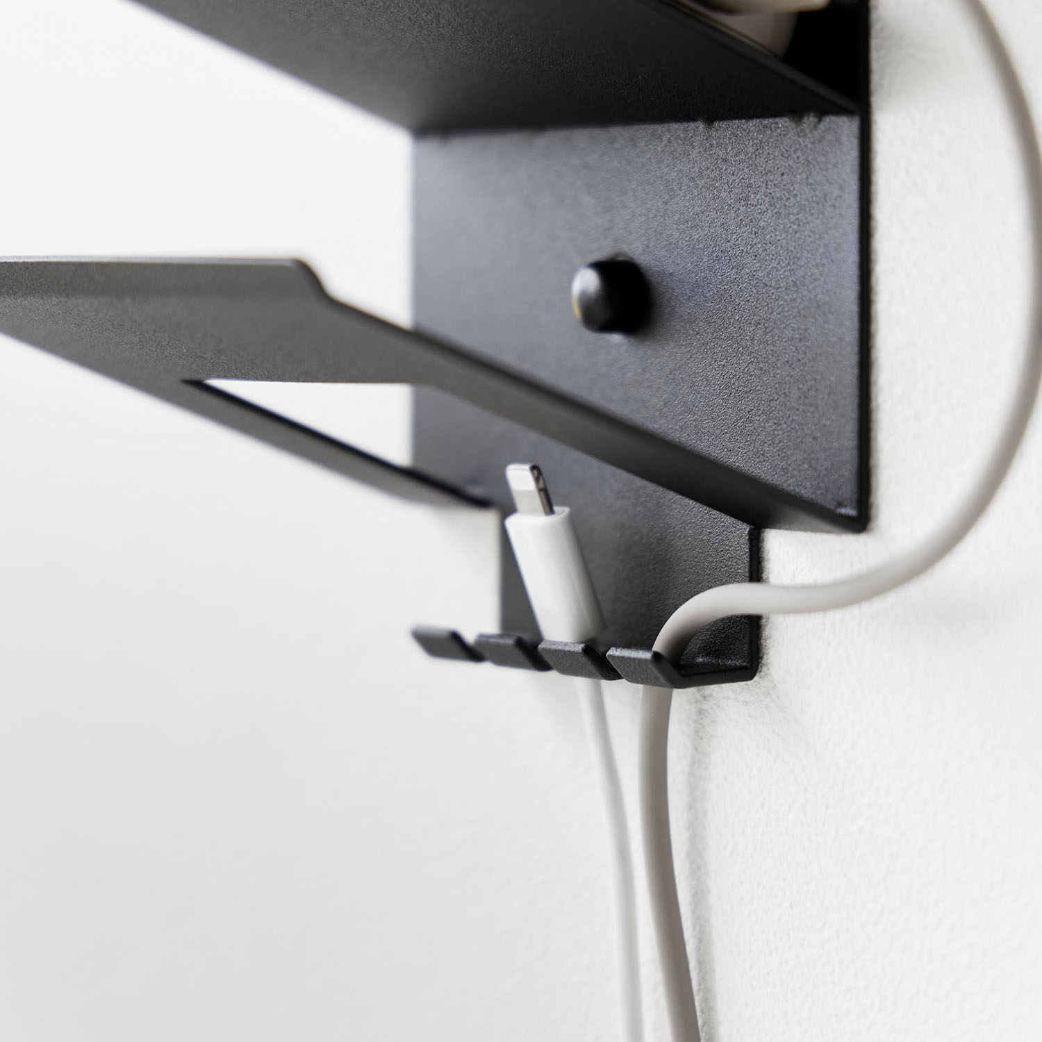 Tower Wall-Mounted Three-Tier Charging & Storage Rack