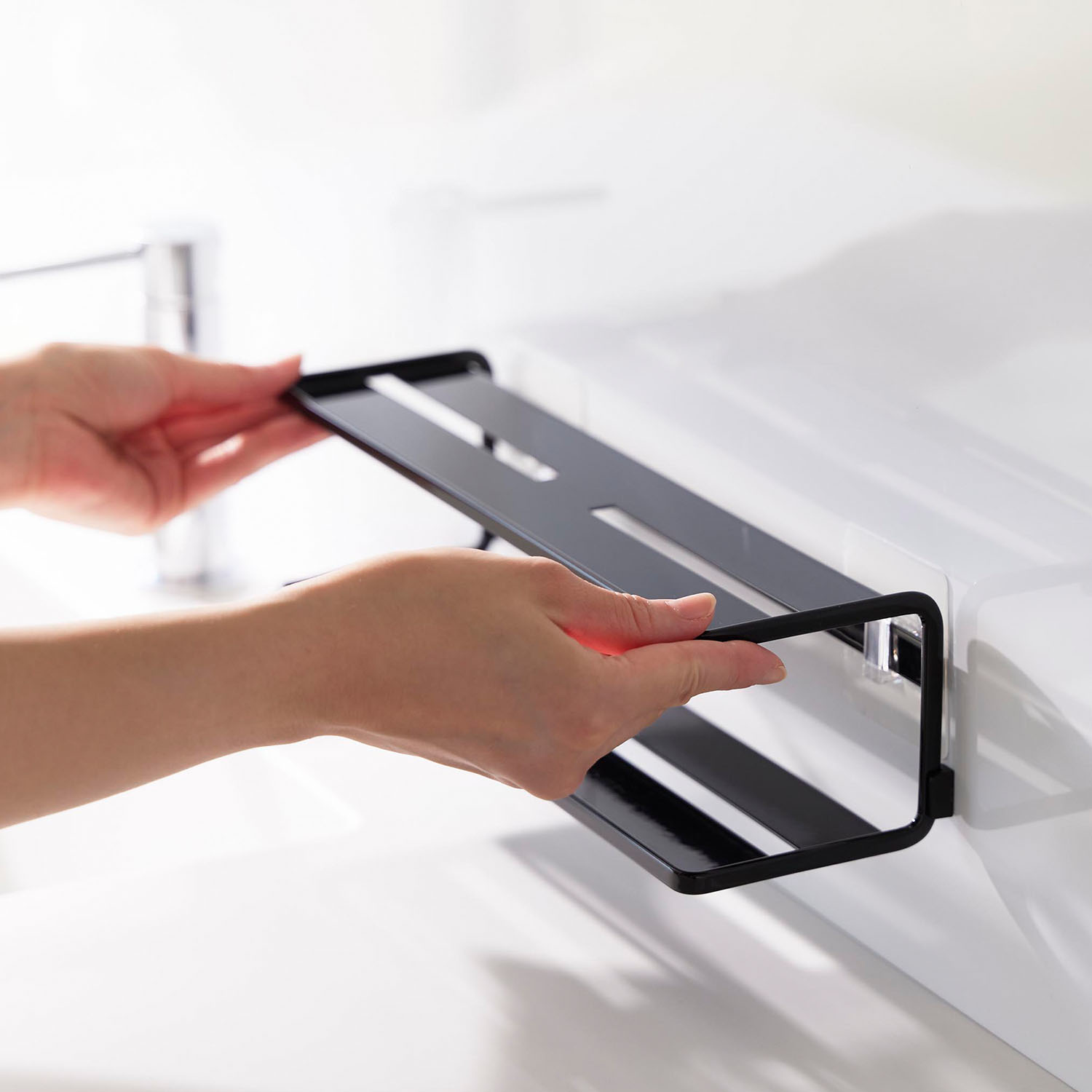 Tower Two-Tier Self-Adhesive Toiletries Rack